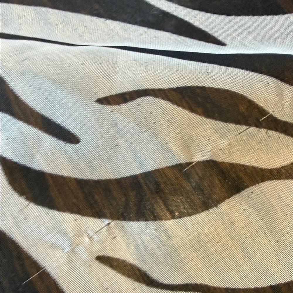 Zebra Print Scarf - Black & White Lightweight 100% silk - Picture 11 of 11